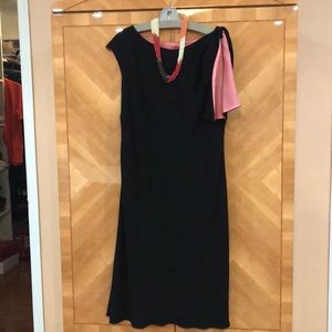 Black Dress with Pink lining